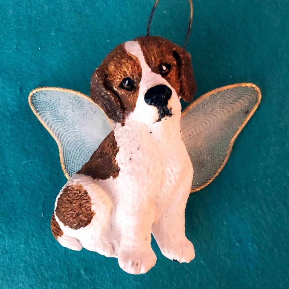 Angel Beagle Dog Holiday Ornament